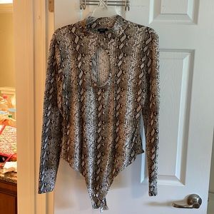 Rue21 Snakeskin Bodysuit